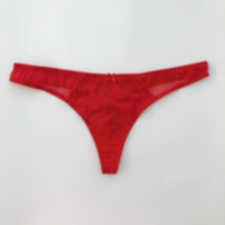 Basic red thong
