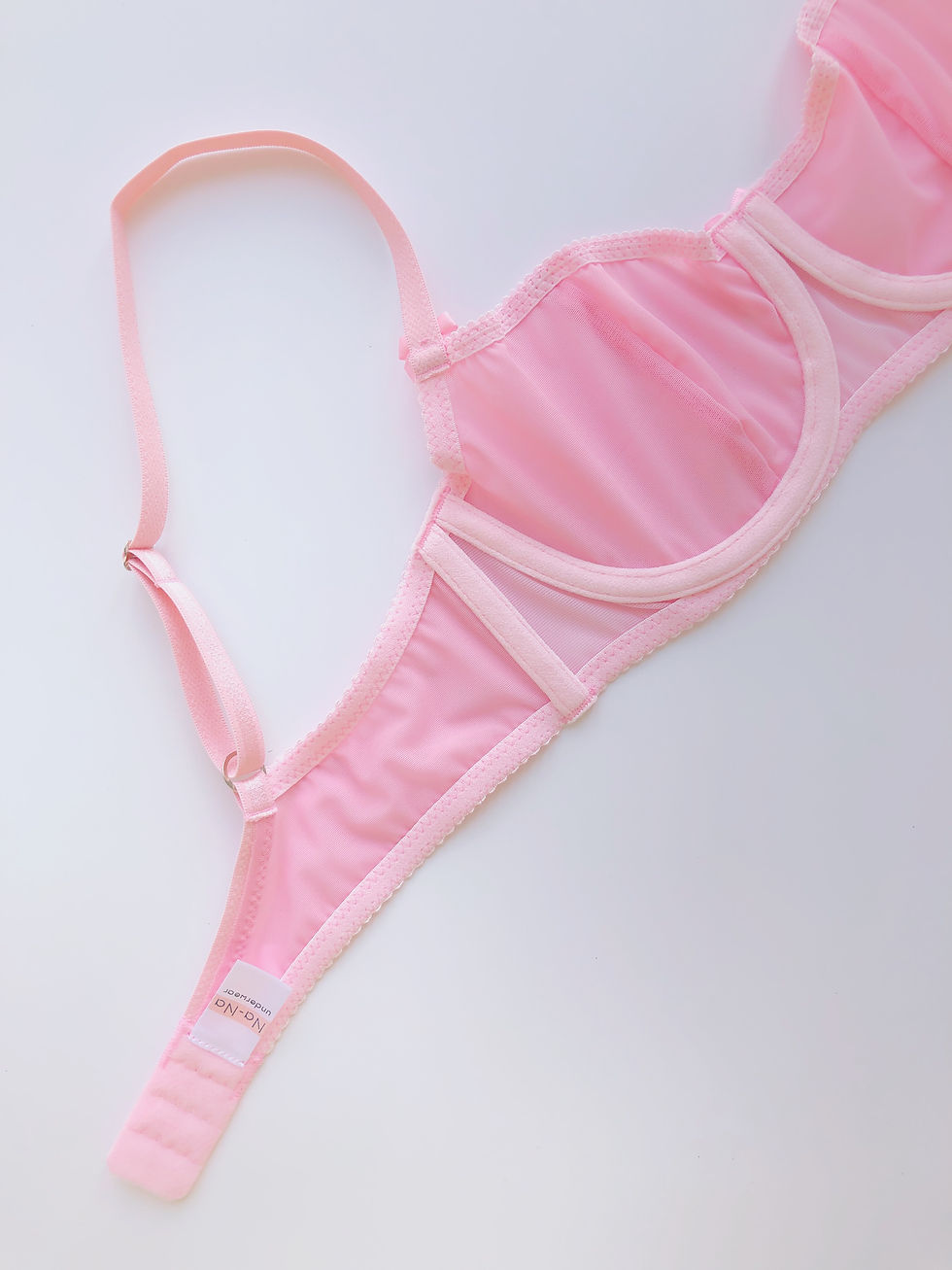 Thumbnail: Basic pink balconette bra