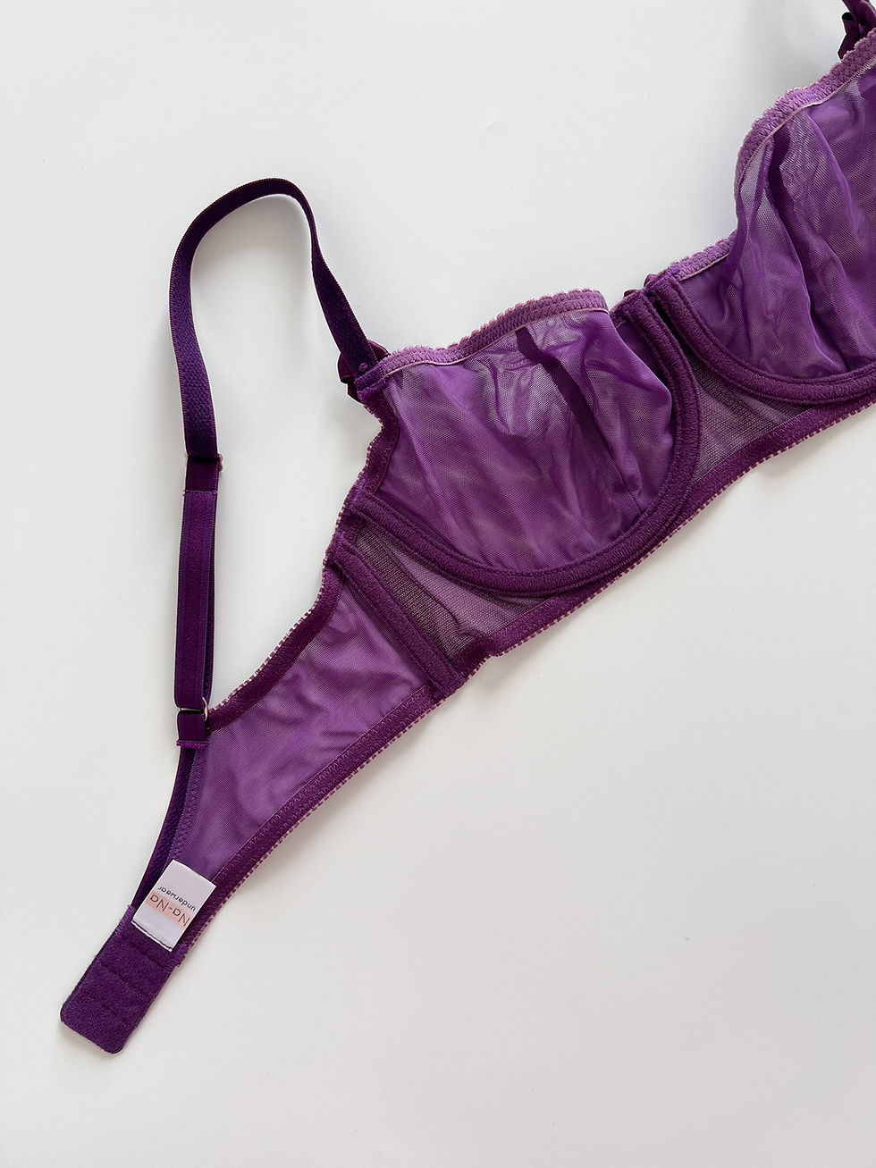 Thumbnail: Basic Grape balconette bra