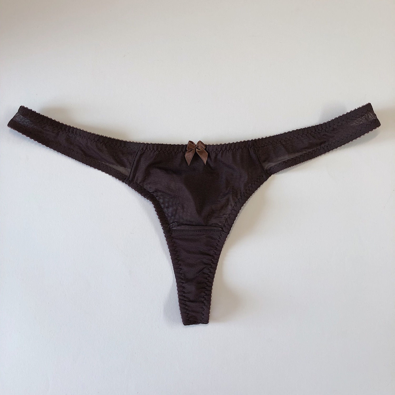 Basic brown thong in stock