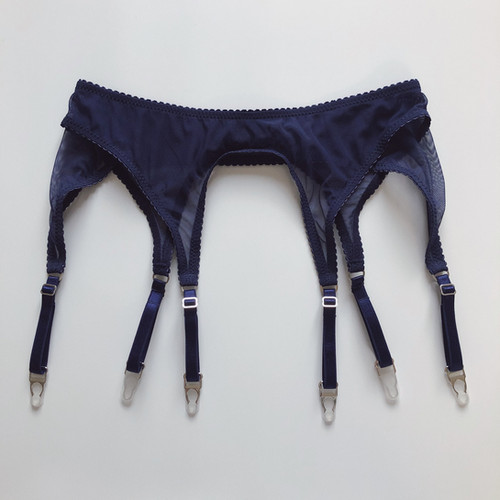 Basic Navy Blue Suspender Belt shop