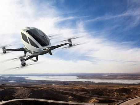 launch of driverless flying cars in Dubai