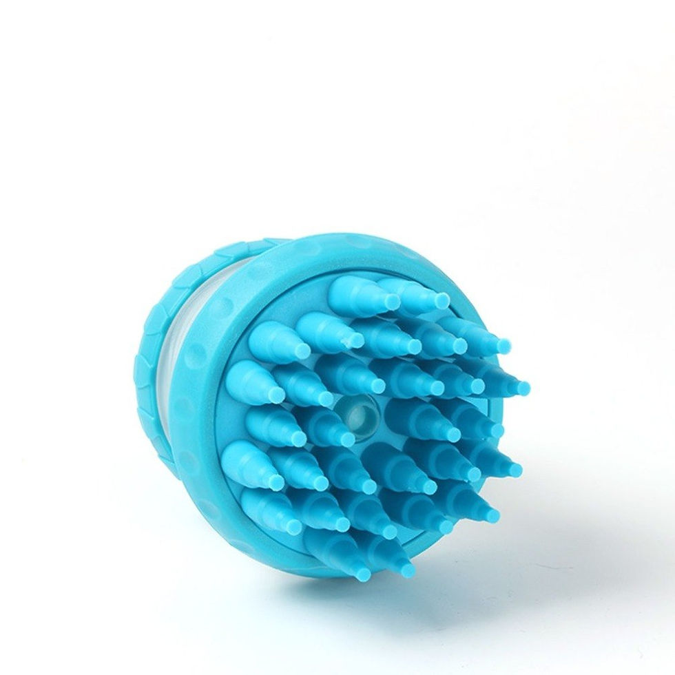 Thumbnail: Dog Bath Brush with Massage Comb and Foot Cup