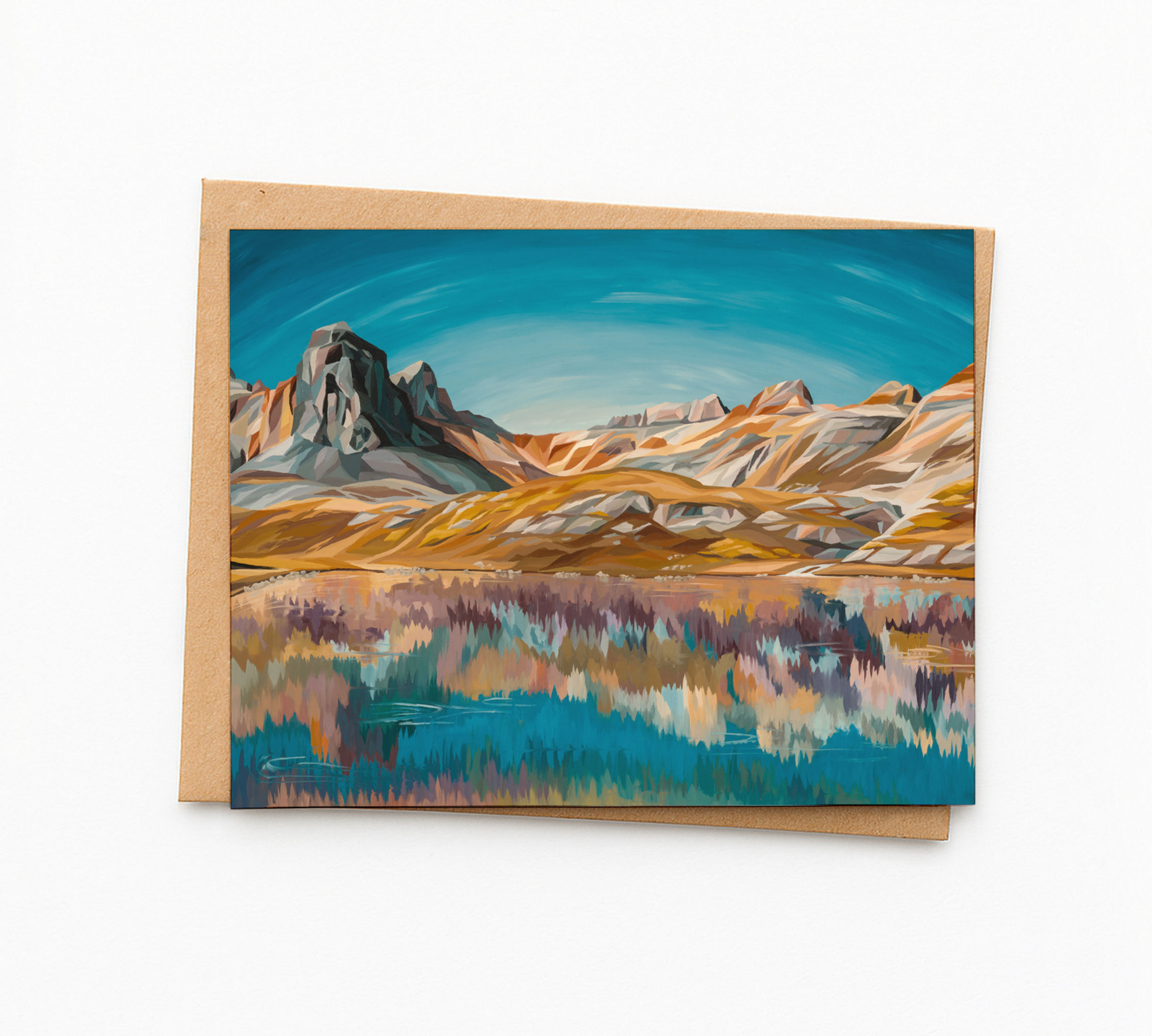 What Had Hold on Me (Ice Lake) Blank Greeting Cards