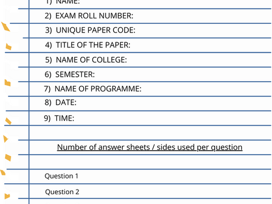 What The First Page of Every Answer Should Look Like!