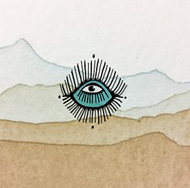 Illustration transe consciente – symbole œil et énergie vitale