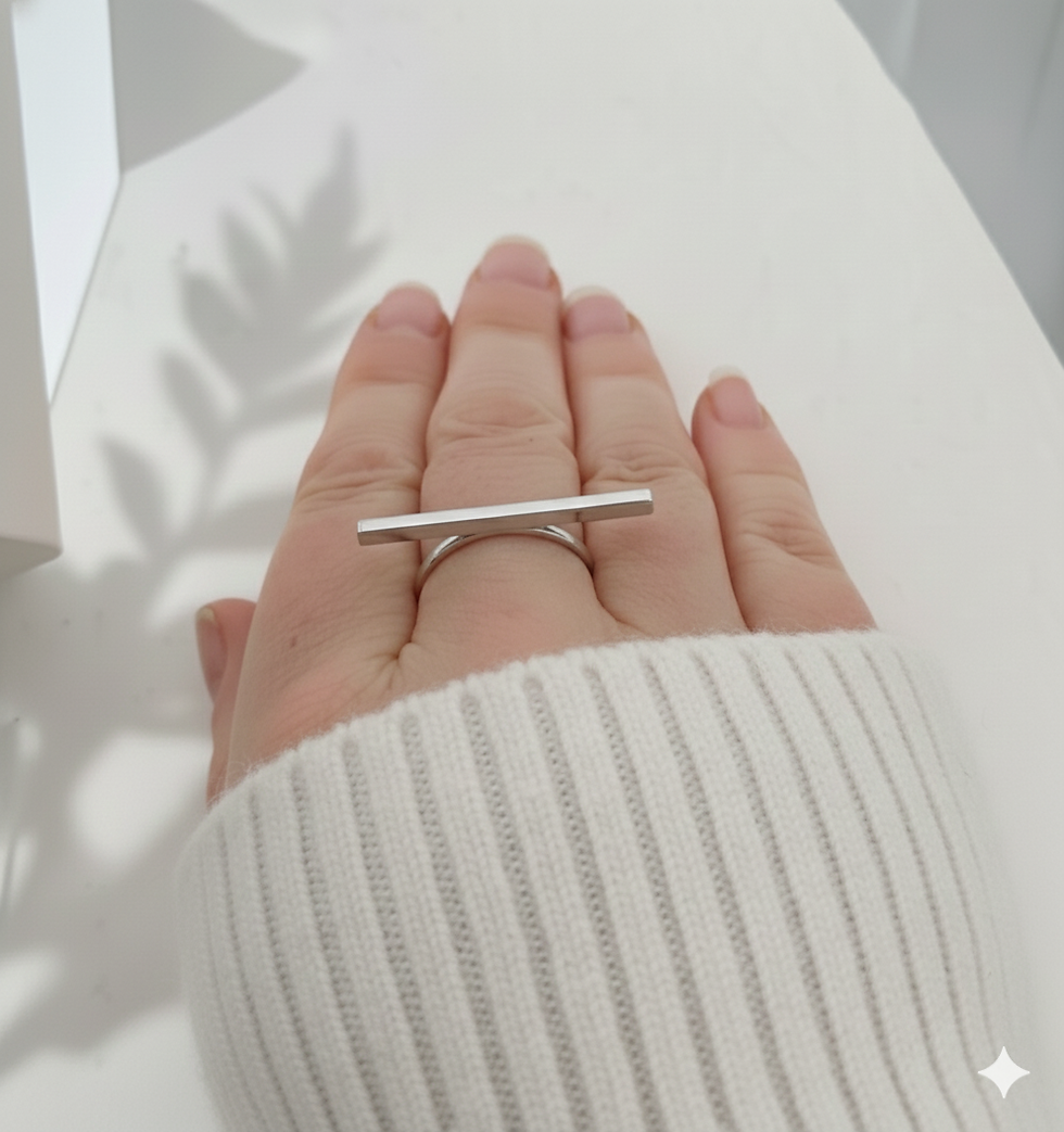 Sterling Silver Bar Ring