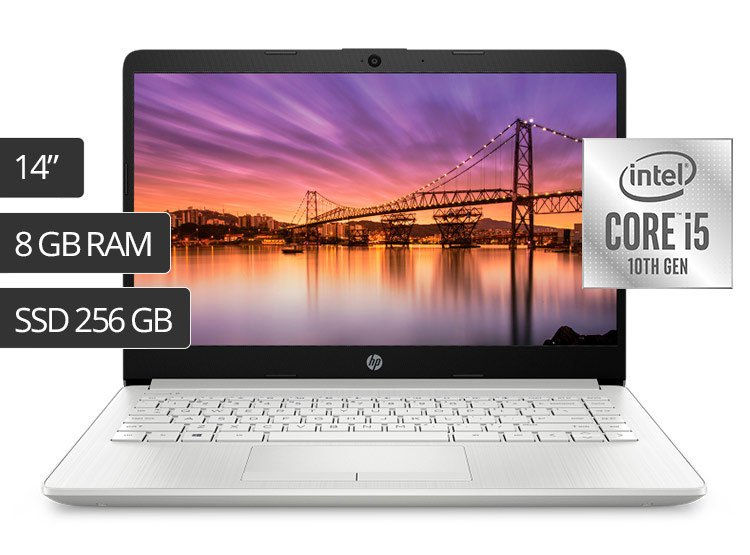 LAPTOP HP 14-CF2074LA 8GB DDR4 256GB SSD 14"