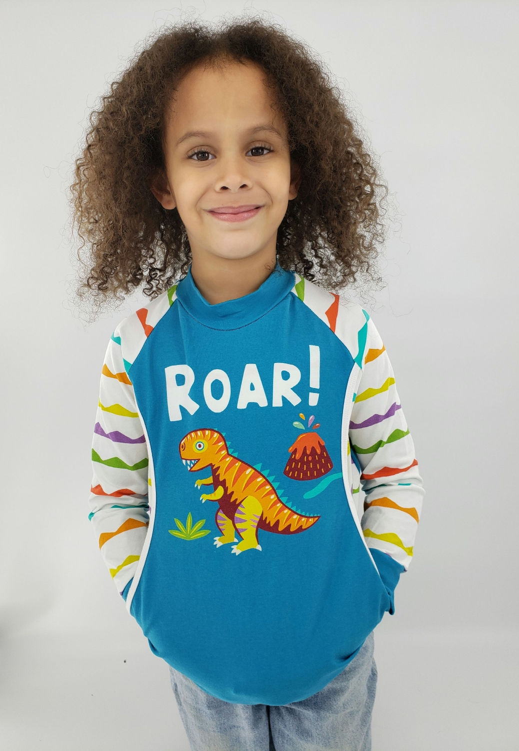 Dino Roar Fidget shirt (Blue)