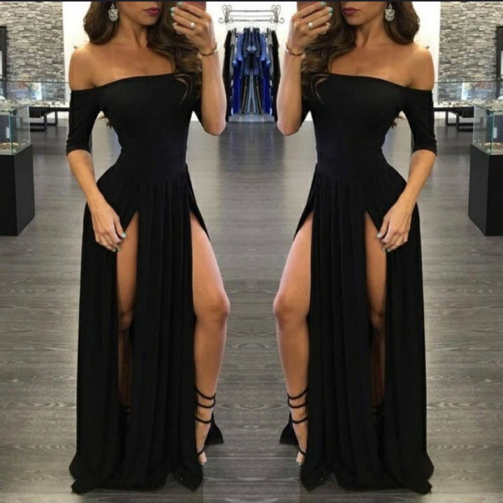 Miniatura: Vestido largo fashion sexy 