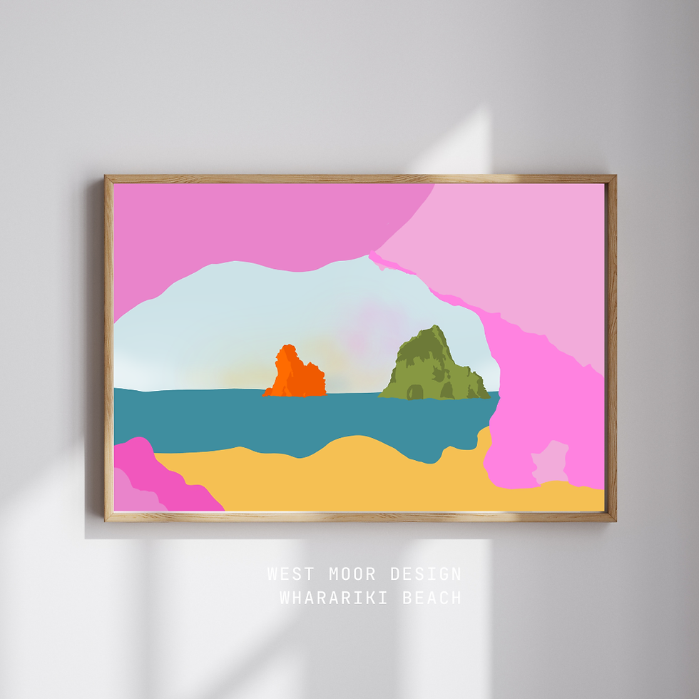 Wharaiki Beach, Golden bay new zealand artwork