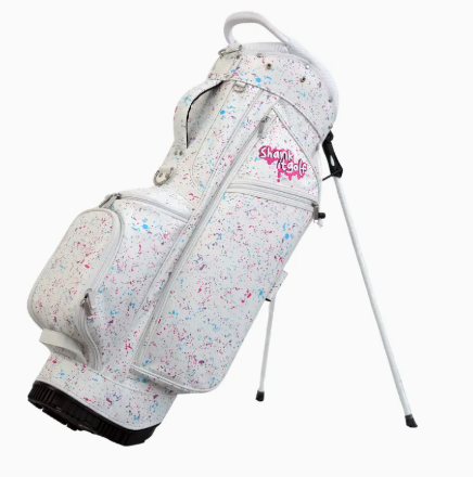 Thumbnail: Shank It Golf White Splatter Stand Bag