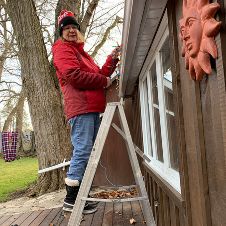 Festooning the farmette