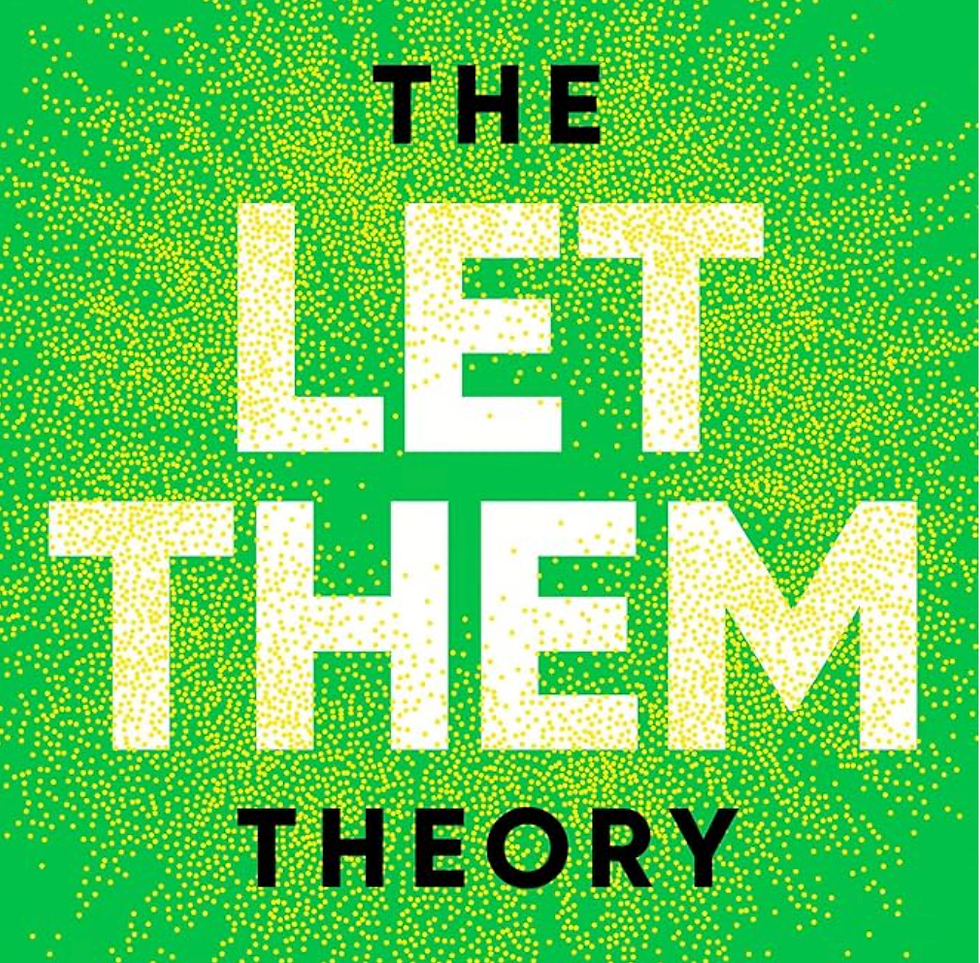 The Let Them Theory book cover- lime green with white blocky text and a yellow granular star burst