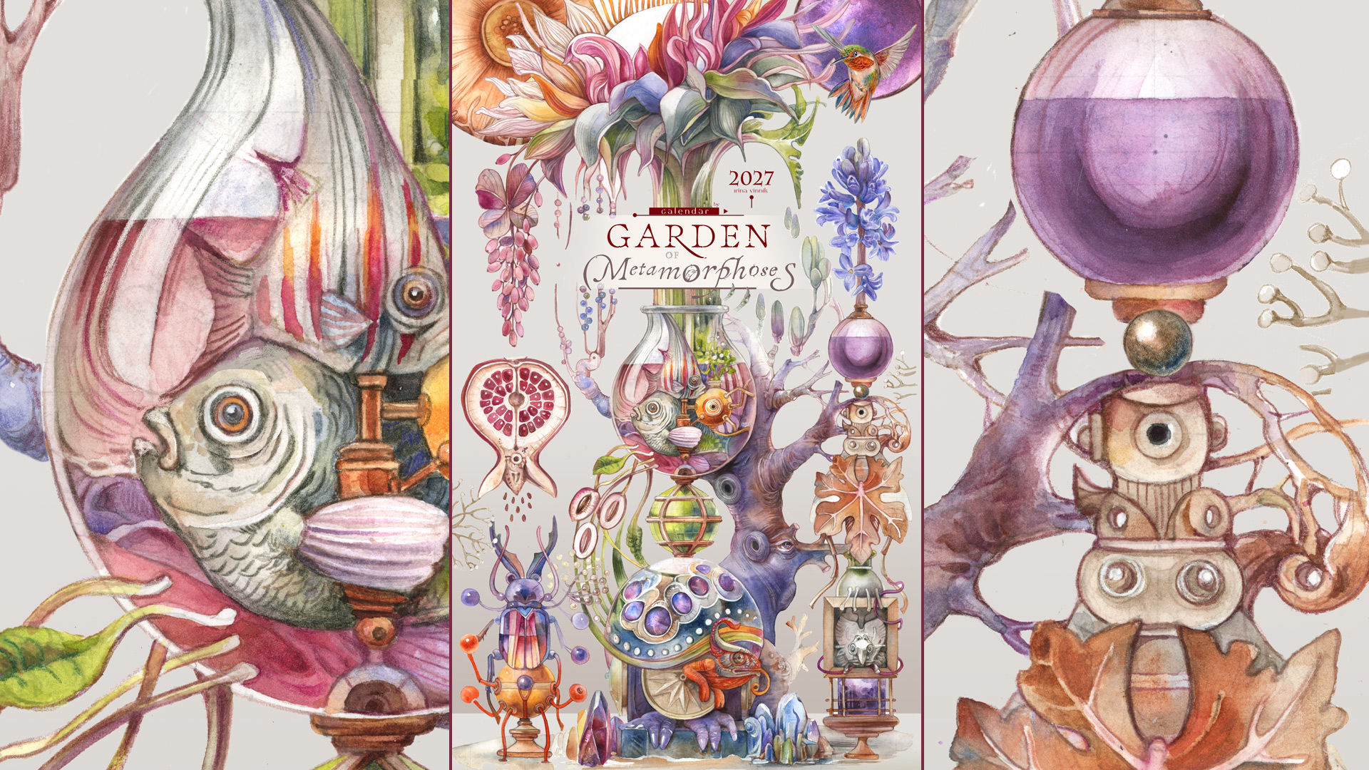 Calendar 2027. Garden of Metamorphoses. Pre-Order