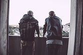 Buddies on a balcony