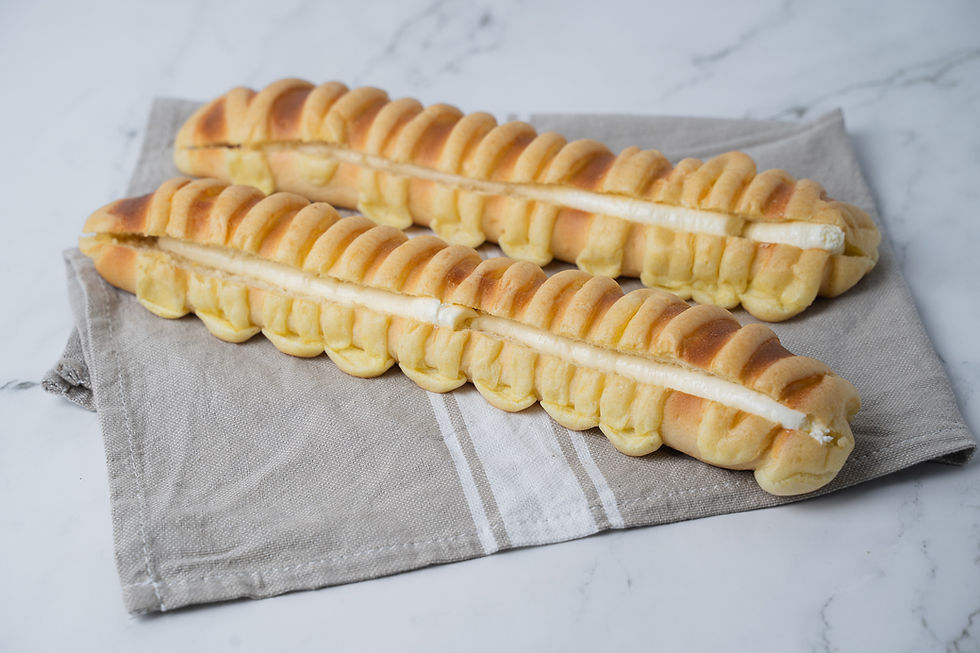 Cream Caterpillar Bun image