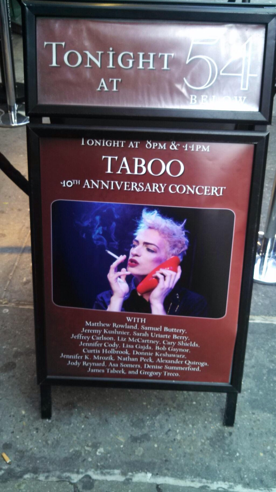 Taboo 10 years later - Broadway Cast Reunion at 54 Below