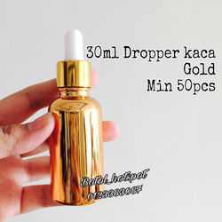 30ml gold dropper bottle