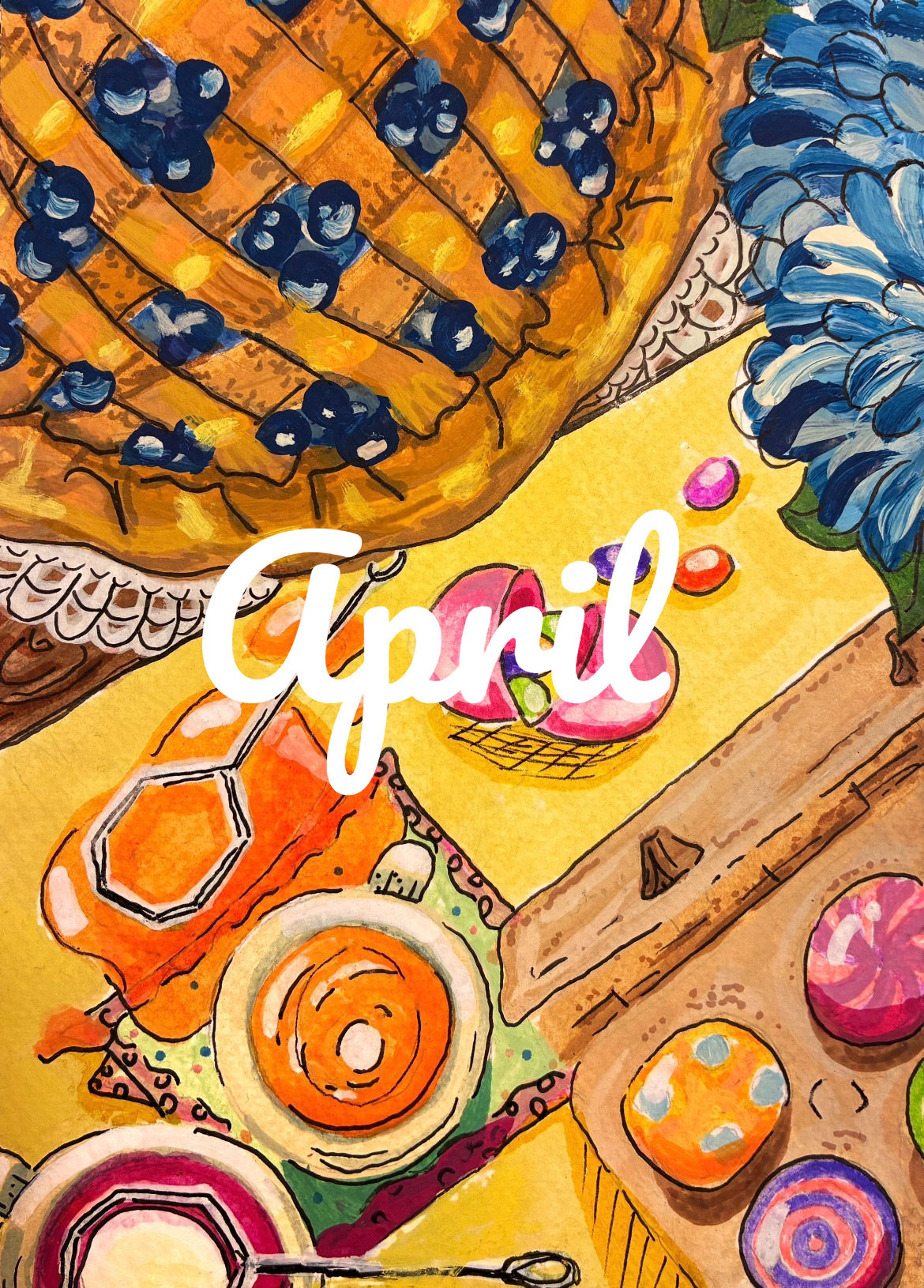 April 4x6 Art Print