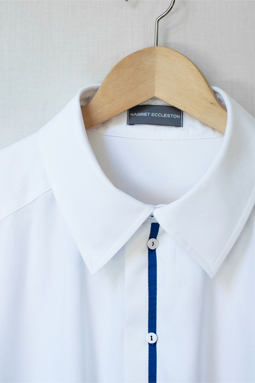 Thumbnail: Nell Shirt Dress, White British Cotton
