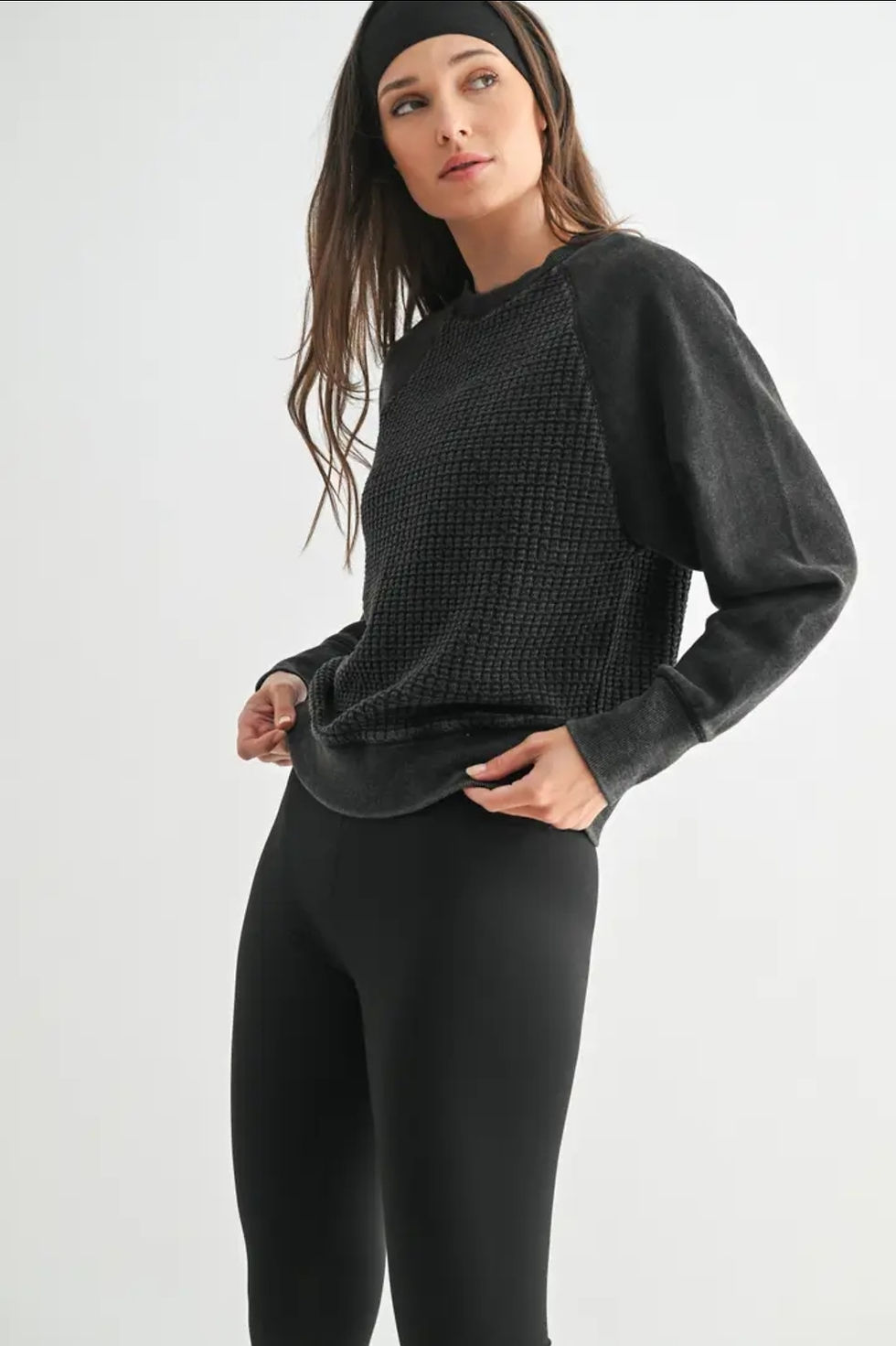 Cozy Waffle Knit Pullover