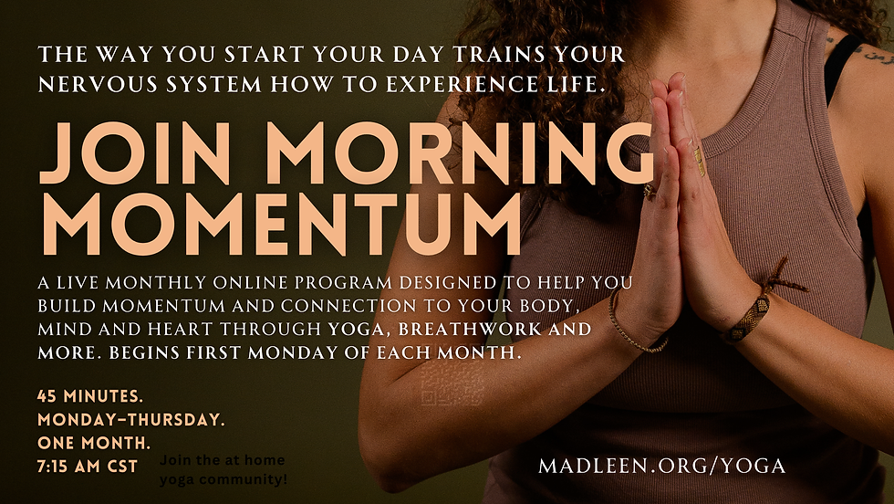 Morning Momentum| Monthly Program