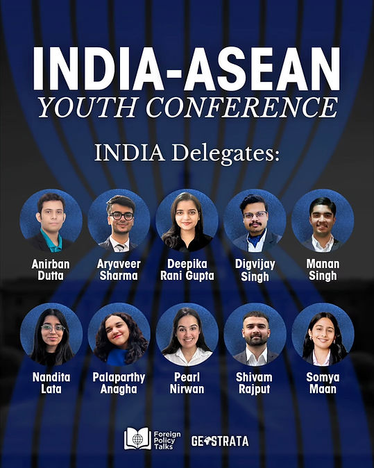 Meet the delegates of the India-ASEAN Youth Conference 2024!10 delegates each from India a
