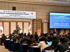 President of Indonesia, Prabowo Subianto speaks at Japan-Indonesia Business Forum, 30 March 2026 in Tokyo. (Photo: Bureau of Press, Media, and Information of the Presidential Secretariat)