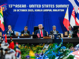 United States President Donald Trump attends the ASEAN Summit at the Kuala Lumpur Convention Center Sunday, October 25, 2025, in Kuala Lumpur, Malaysia. (Photo:Official White House Photo/Daniel Torok)