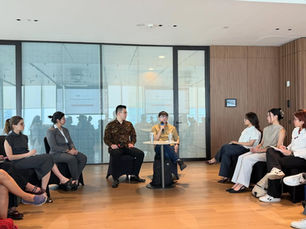 Wafa Taftazani, Co-Founder of VCGamers, ModalRakyat, and UpBanx speaks at IR for Business Academy 3.0, 22 May 2026. (Photo: Foreign Policy Talks).
