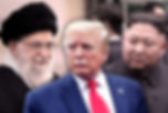 North Korean leader Kim Jong Un, U.S. President Donald Trump, and Iranian Supreme Leader Ayatollah Ali Khamenei (Getty Images/Dong-A Ilbo/Office of the Iranian Supreme Leader/AP Photo/Salon)