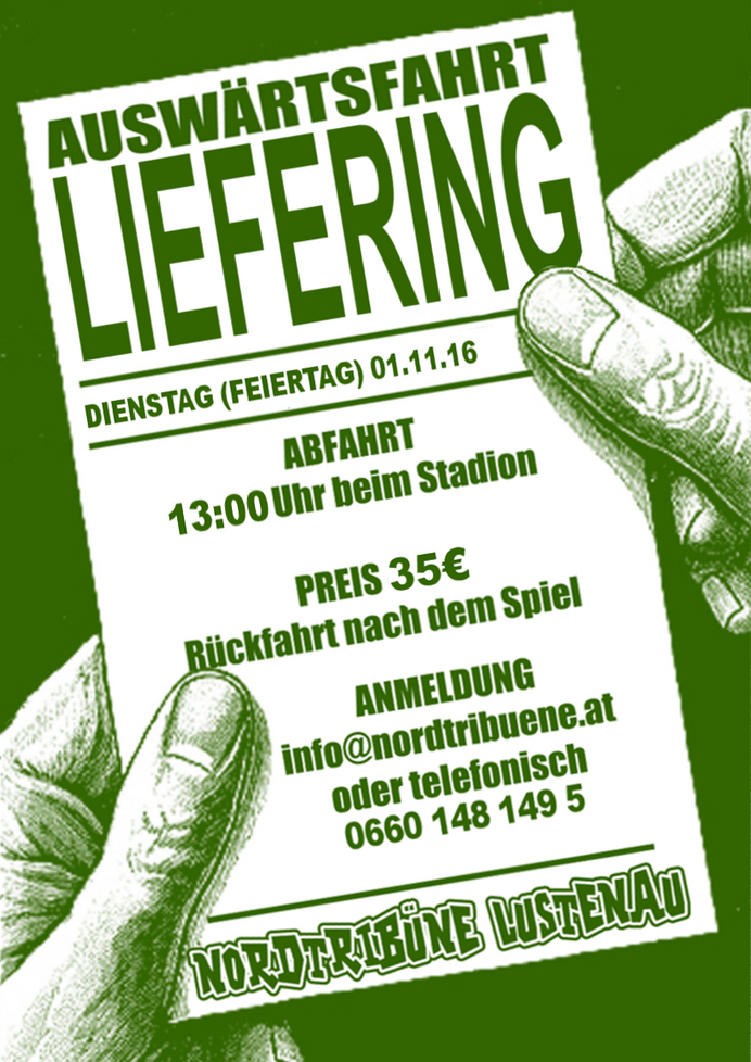 Busfahrt zum Auswärtsspiel gegen Liefering