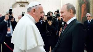 Incontro Papa Francesco, Matteo Renzi, Vladimir Putin