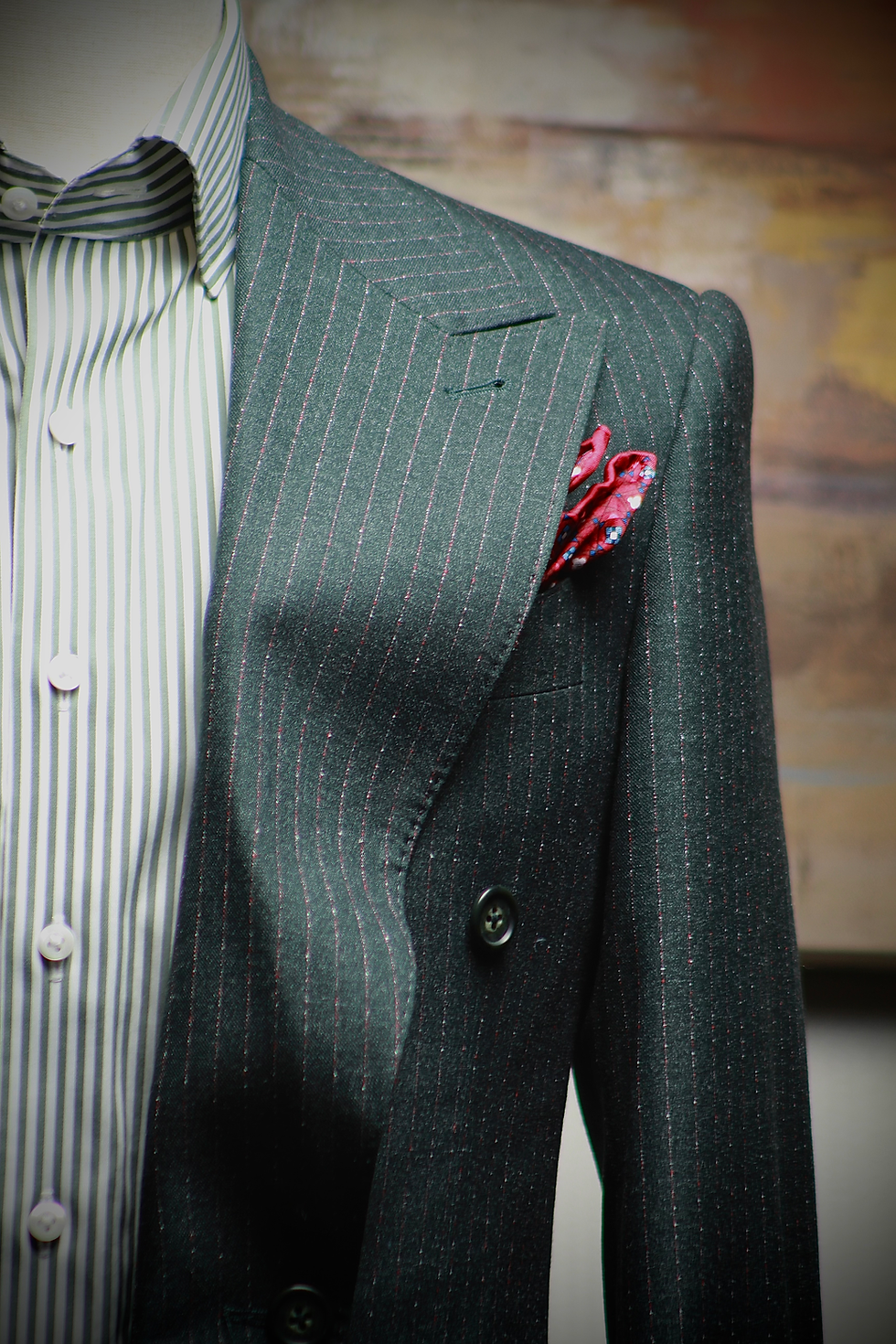 Thumbnail: Green Pinstripe Double-Breasted Suit