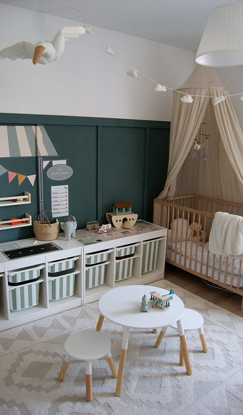 Kinderschlafzimmer-Design mit Spielbereich