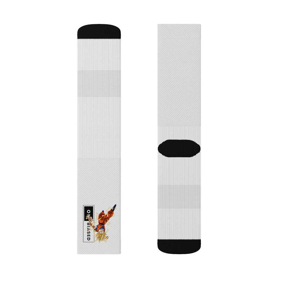 Thumbnail: Onbiased x Goku Vibe Socks White