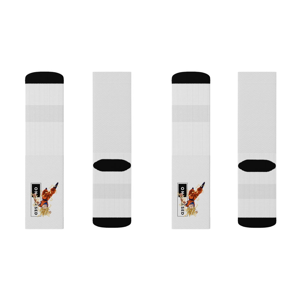Thumbnail: Onbiased x Goku Vibe Socks White