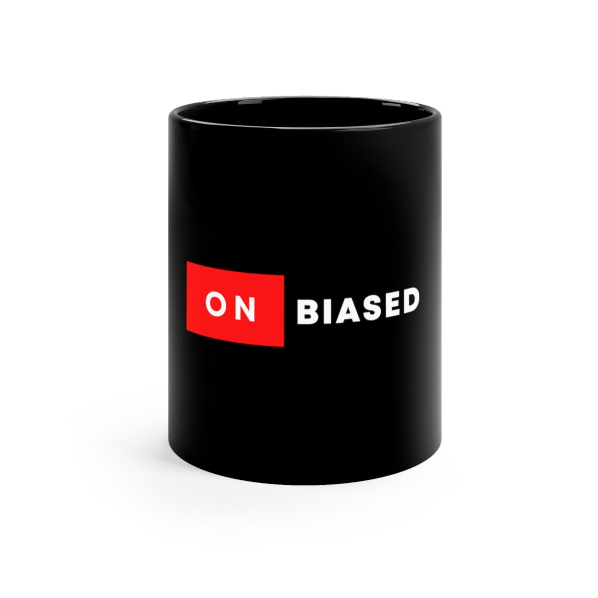 Onbiased Black Mug