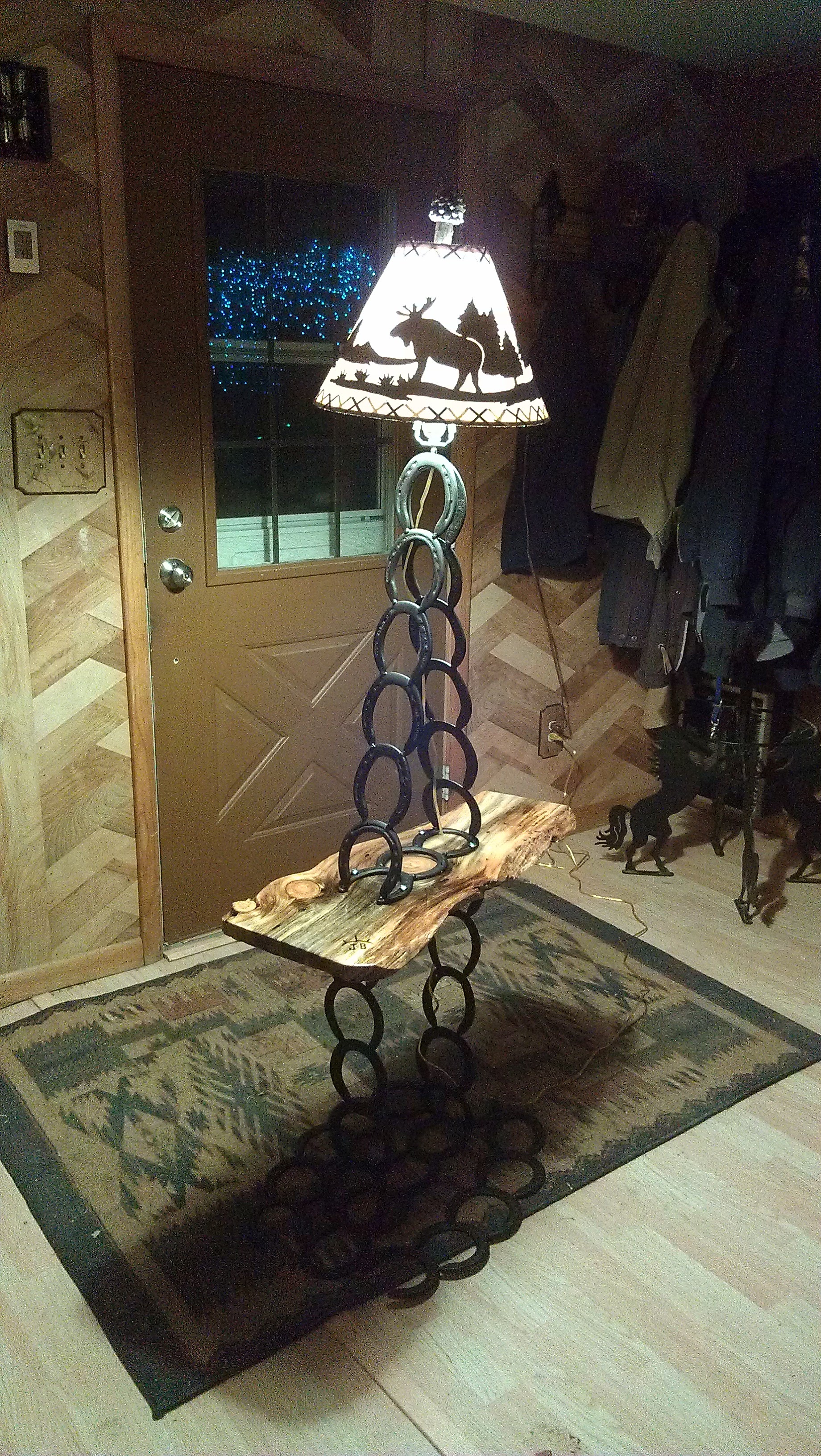 Horse Shoe Table Lamp Combo