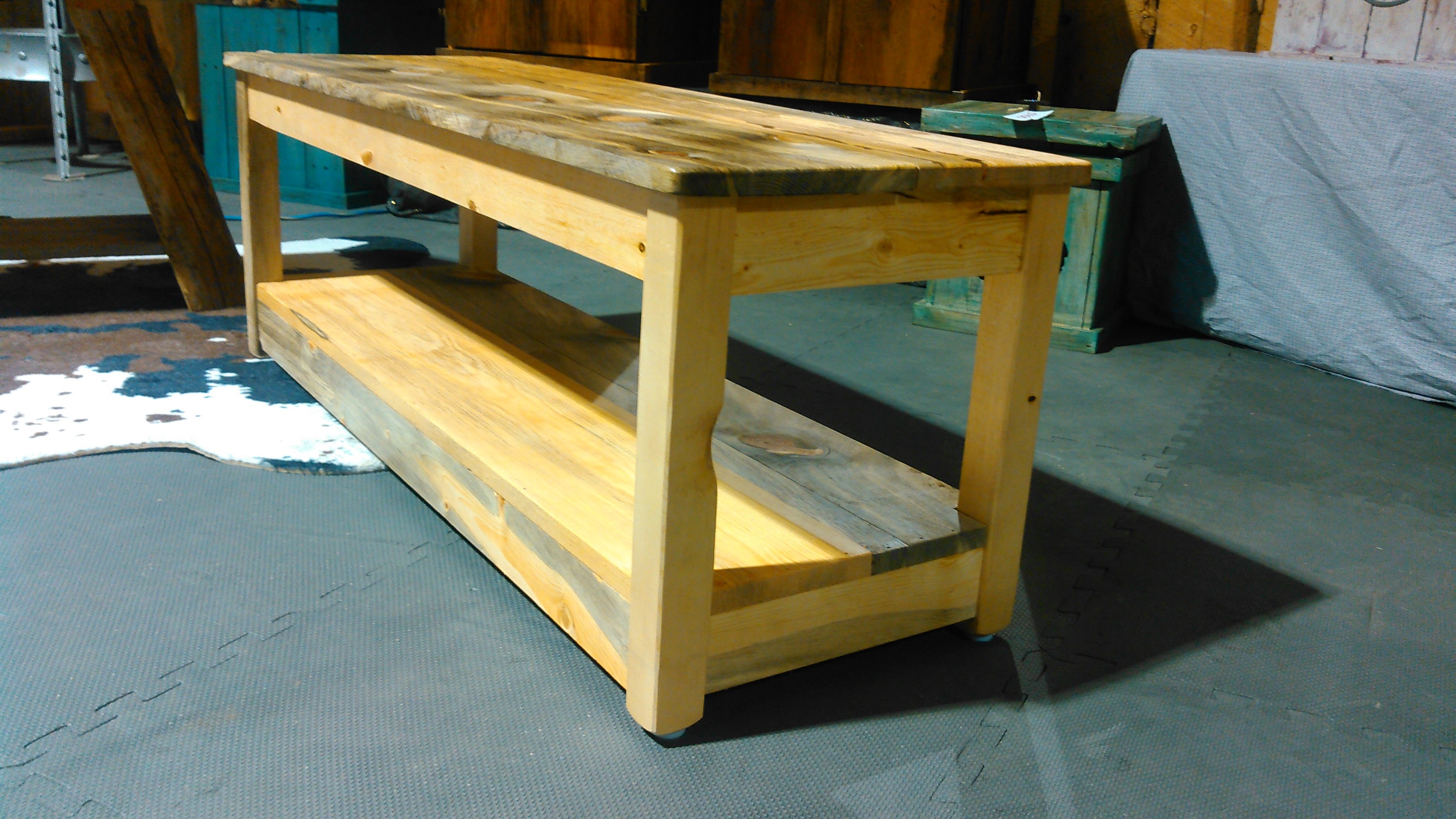 Pine End Table/Bench
