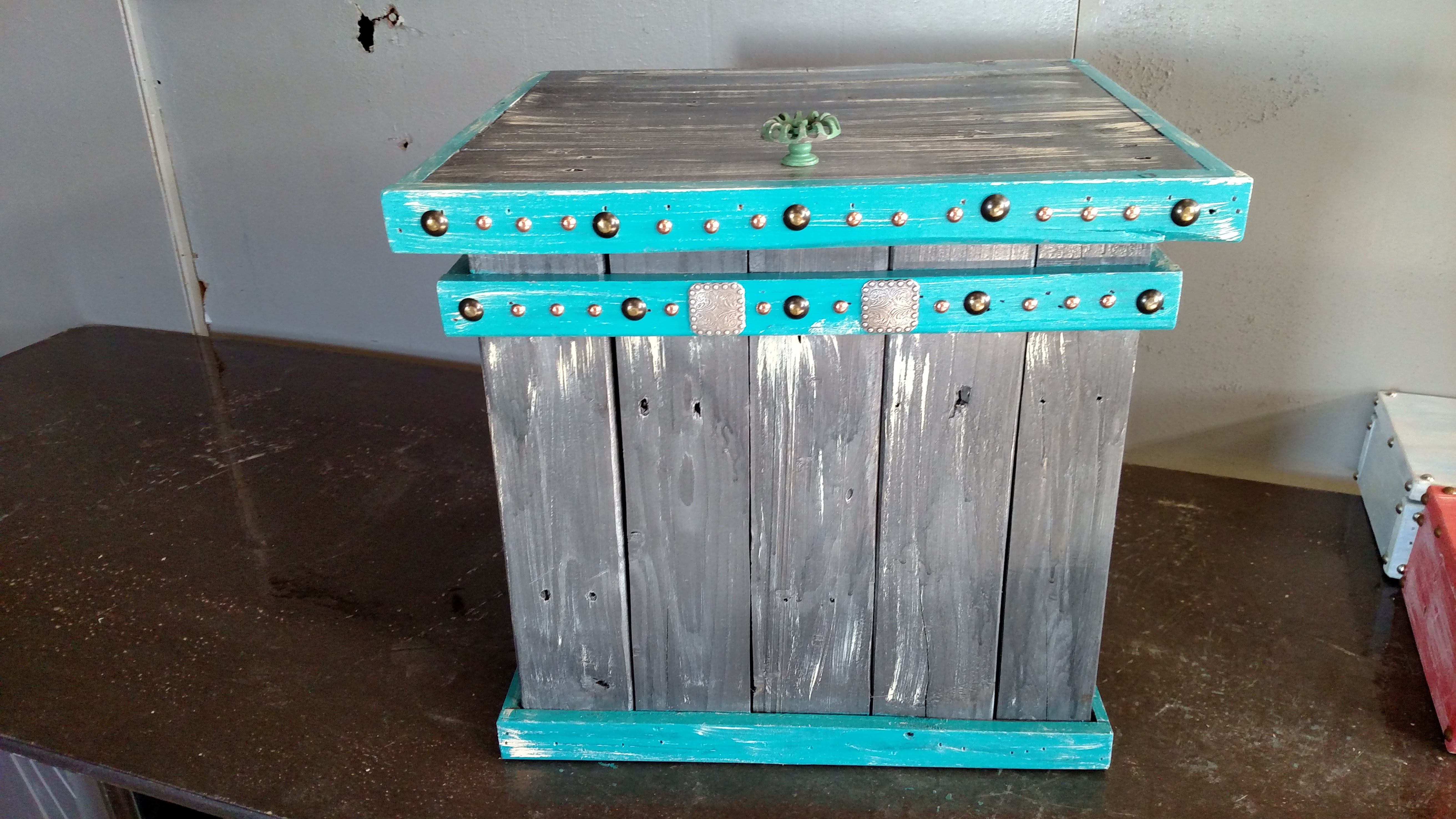 Grey & Turquoise