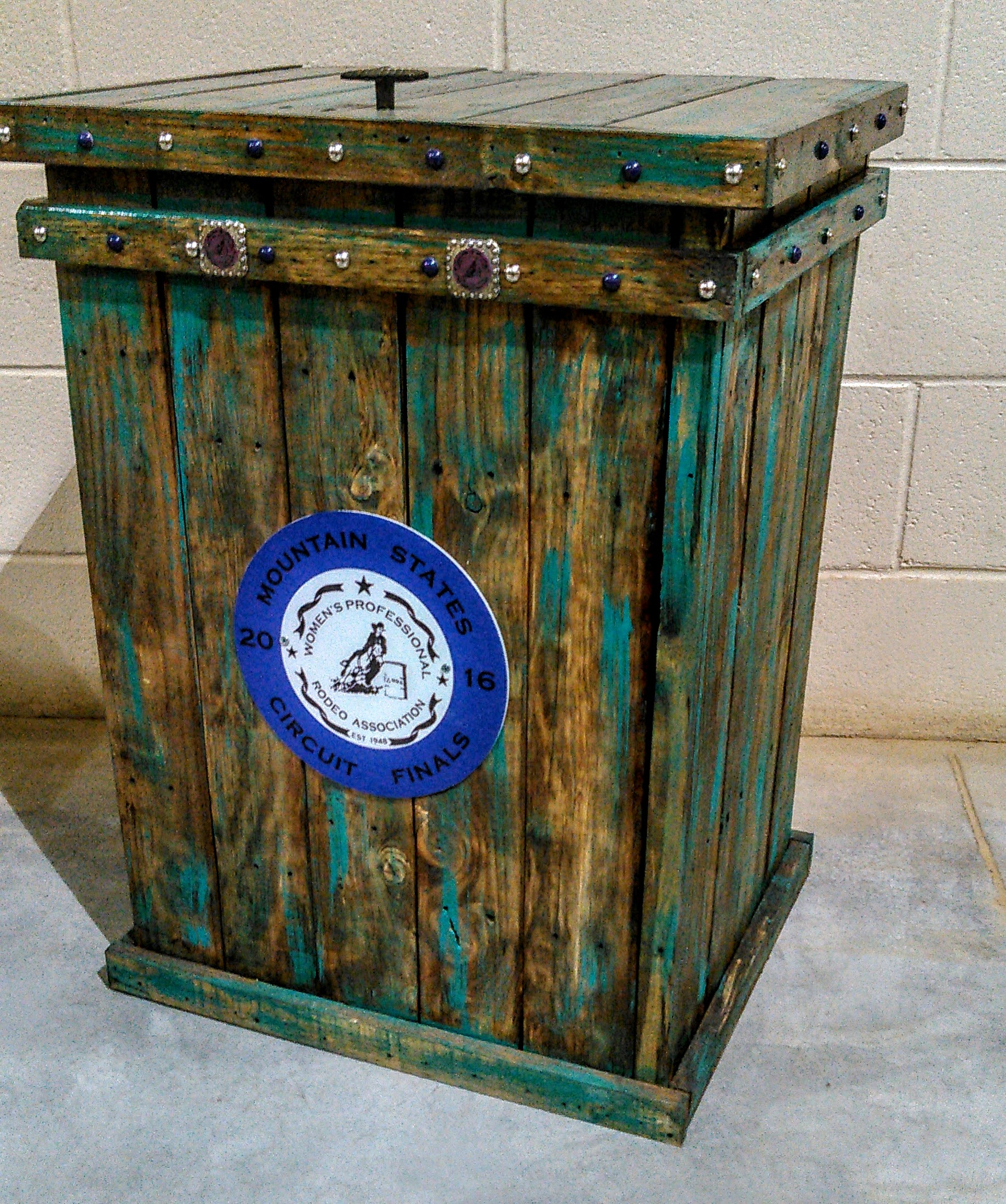 KJ Dark Stain with Turquoise