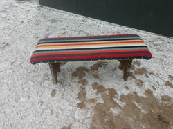 Southwest Stripped Covered Bench