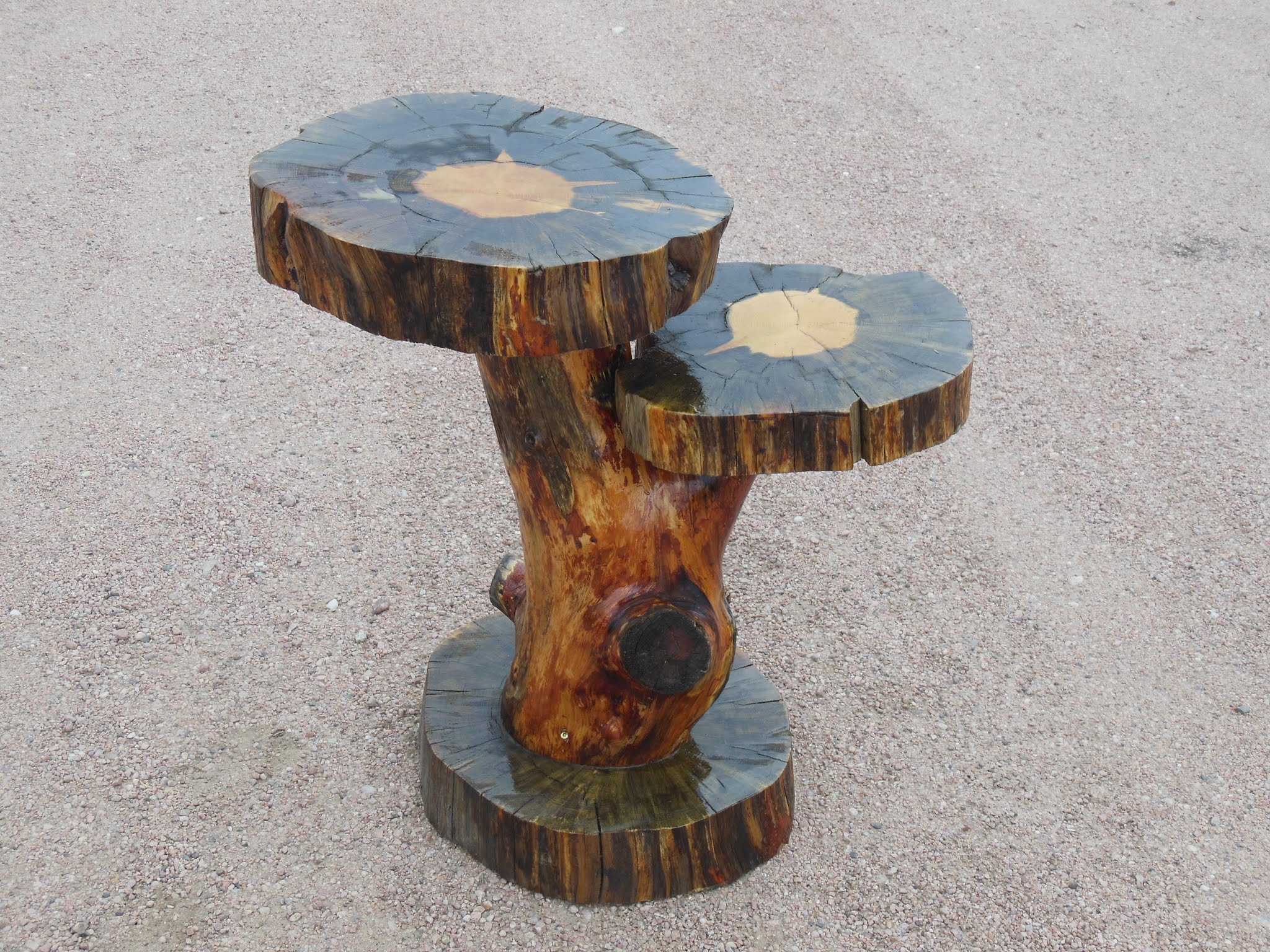 Pine Double Top End Table