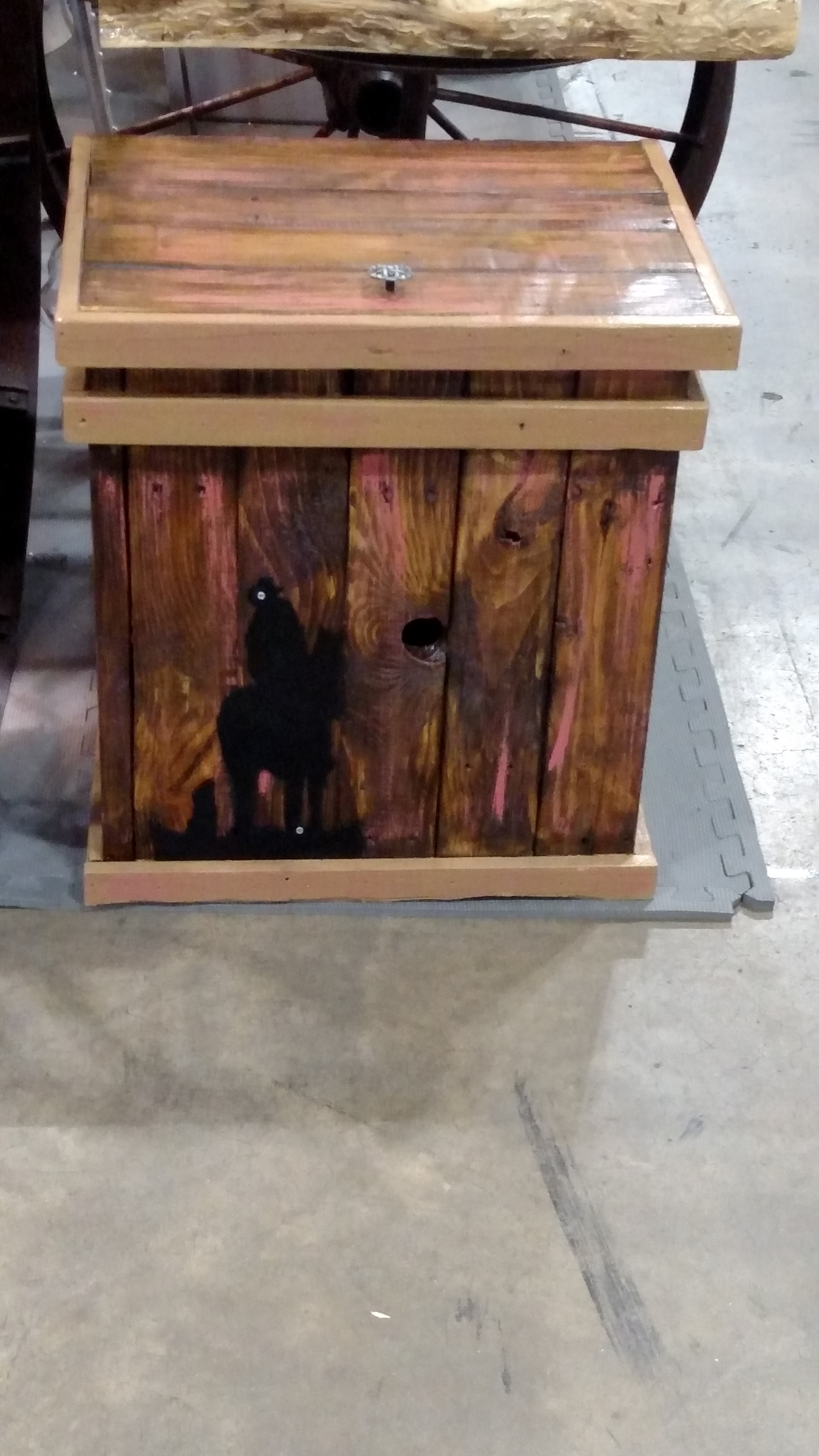 Stain with Horse & Dog