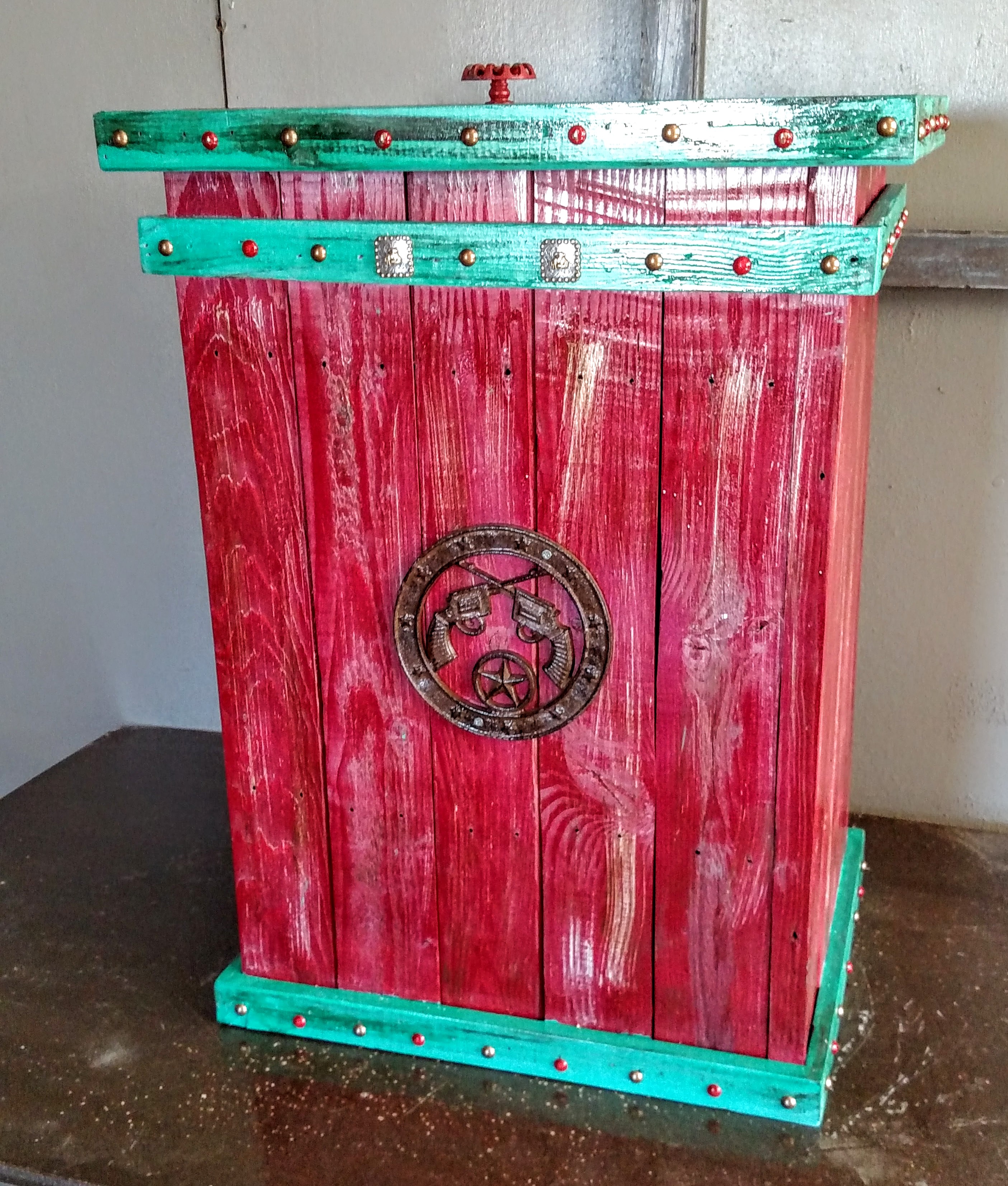 Red & Turquoise