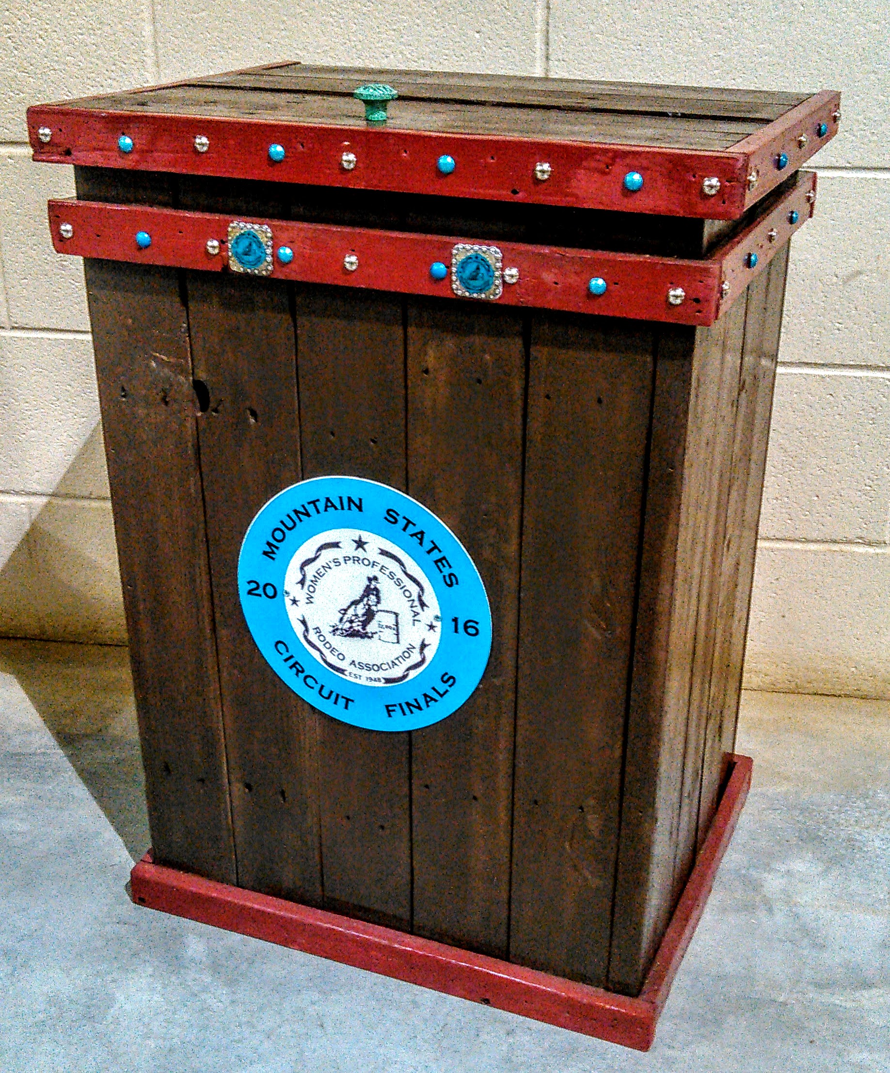 Dark Brown with Red Trim