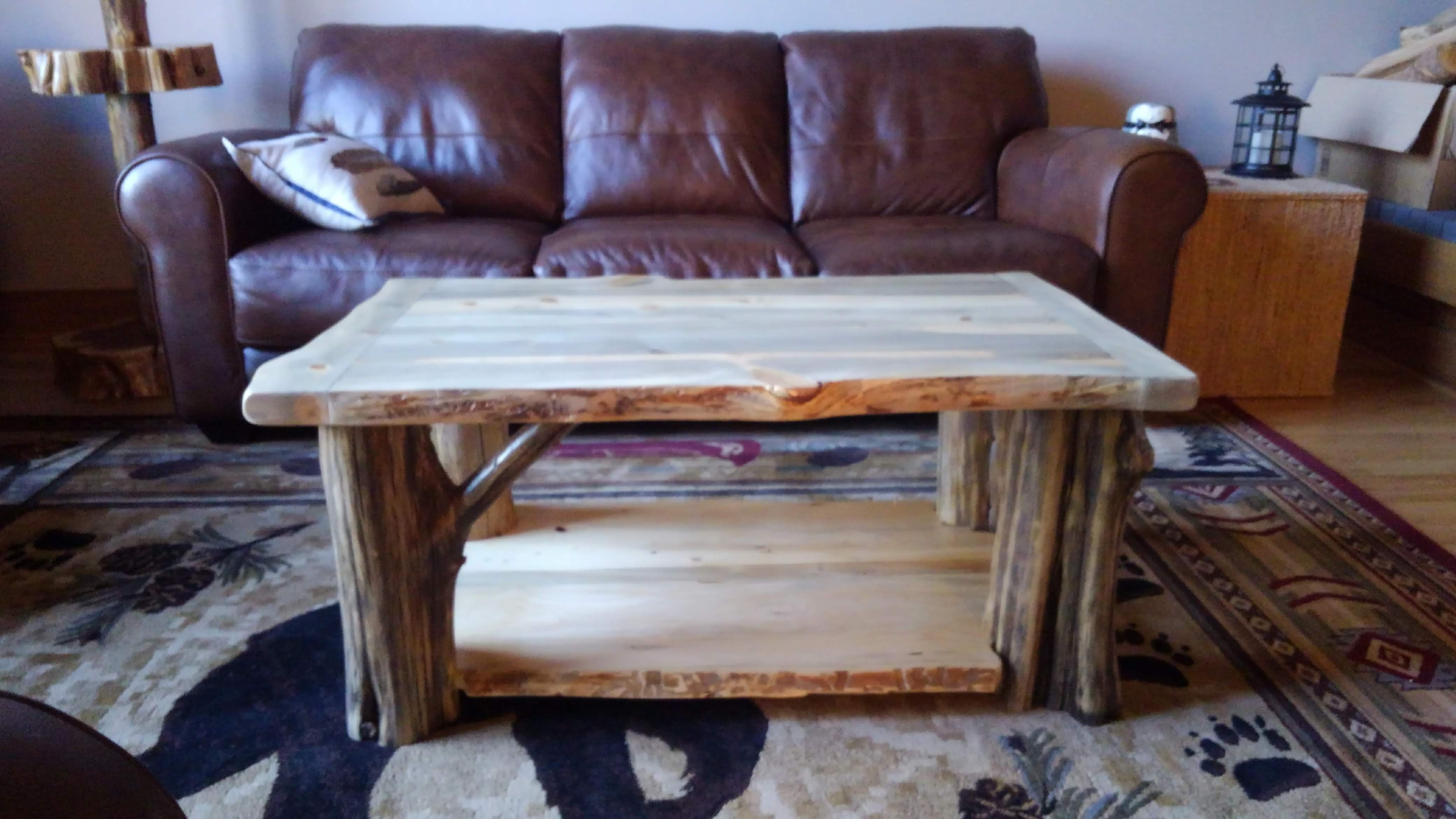 Pine Wood Coffee Table