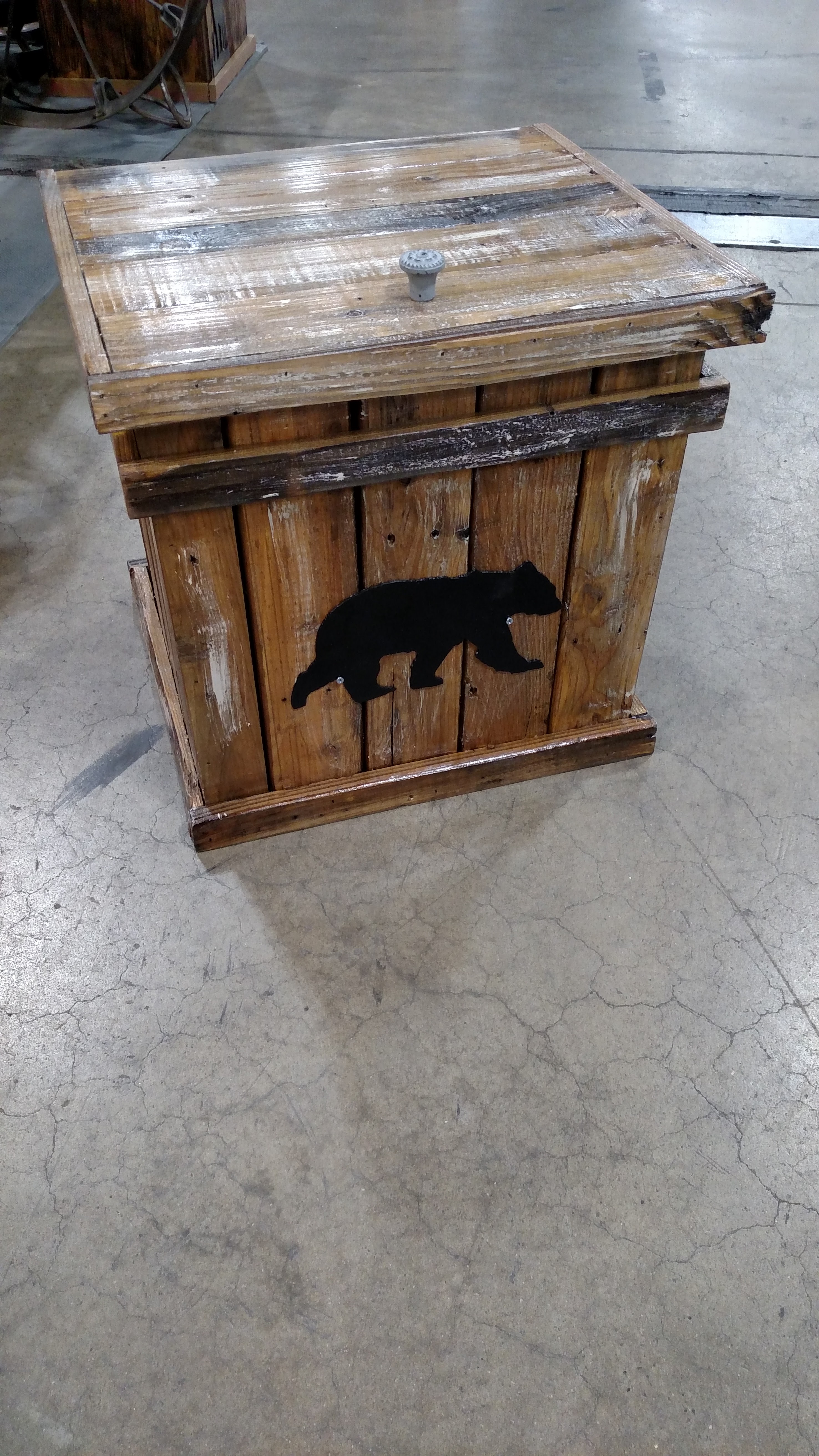 Stain with Bear Cut out